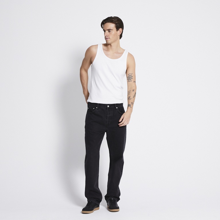 Relaxed straight jeans "Seattle" Black Used